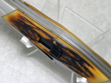 Camillus New York USA Sword Brand #88 Imitation Stag Lock Blade Stockman Knife in Box
