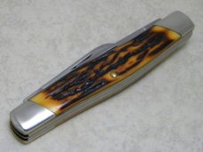 Camillus New York USA Sword Brand #88 Imitation Stag Lock Blade Stockman Knife in Box