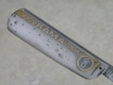 Vintage KAMA Solingen #78 Amber Round Extra Hollow Ground Straight Razor