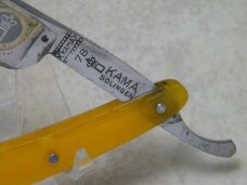 Vintage KAMA Solingen #78 Amber Round Extra Hollow Ground Straight Razor