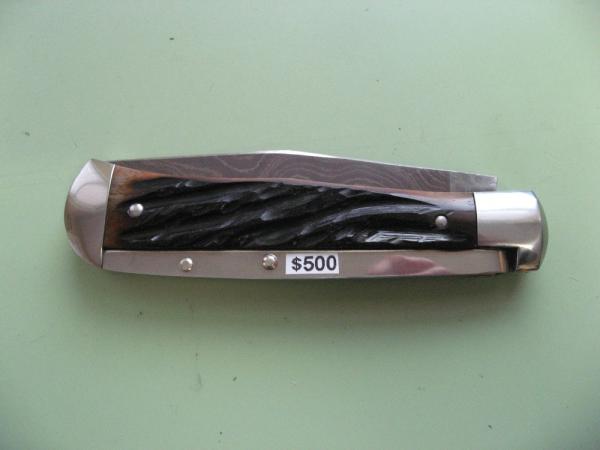 SCHATT & MORGAN #3 EXPRESS AUTO WORM GROOVE BONE DAMASCUS #4