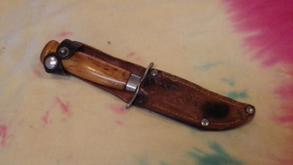 Vintage G.C.&Co  MORA 501 Knife-Made-in-Sweden-Original-Leather-Sheath