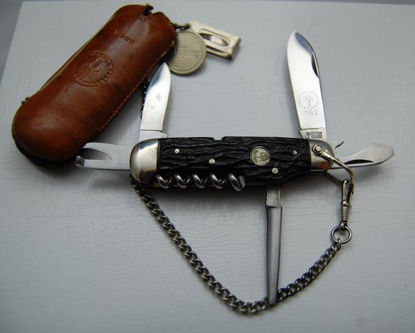 Boker With Leather Purse & Belt Chain Scout/Utility (163) Boker With Leather Purse & Belt Chain Scout/Utility (163)