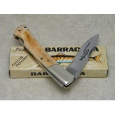 Frost Cutlery Japan Genuine Smooth Bone Barracuda Lockback Knife in Box