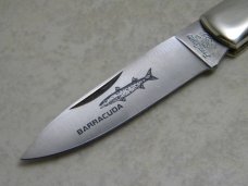 Frost Cutlery Japan Genuine Smooth Bone Barracuda Lockback Knife in Box