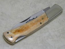 Frost Cutlery Japan Genuine Smooth Bone Barracuda Lockback Knife in Box