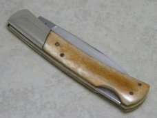 Frost Cutlery Japan Genuine Smooth Bone Barracuda Lockback Knife in Box