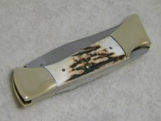 Parker Brothers Chattanooga, TN K266 Japan Genuine Stag Lockback Knife in Box