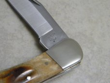Frost Cutlery Japan Genuine Second Cut Bone Stag Sportsman-I Lockback Knife in Box