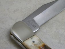 Frost Cutlery Japan Genuine Second Cut Bone Stag Sportsman-I Lockback Knife in Box