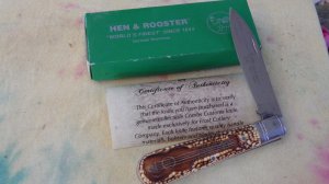 Hen & Rooster Large Barlow Comb's Custom Laser Etched Deer Stag 