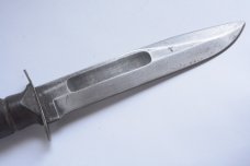 VINTAGE U.S.A. CAMILLUS NY USMC COMBAT FIXED BLADE KNIFE WITH SHEATH