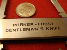 Parker Frost Gentleman's Knife