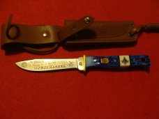 Kissing Crane Masonic Edition Fixed Blade Hunter With Sheath