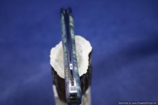 Todd Davison Blue Box Elder Burl Folder. #1570