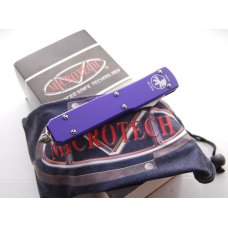 Microtech Ultratech T/E OTF Automatic Knife CC Purple (3.4" Stonewash) (763)