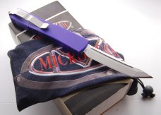Microtech Ultratech T/E OTF Automatic Knife CC Purple (3.4" Stonewash) (763)