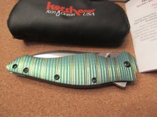 Kershaw Bump Model 1590GR Serial # 1031 Rare Mint  Ken Onion Design S30V Steel