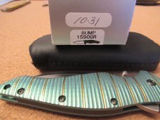 Kershaw Bump Model 1590GR Serial # 1031 Rare Mint  Ken Onion Design S30V Steel