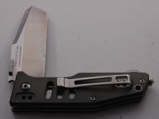Sanrenmu 7046LTX - LK - T3 Pocket Knife with Tanto Blade / Liner Lock – Black/Grey (764)