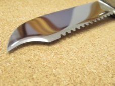 Case XX  Walnut Handle Fish Knife Pattern # 5700 CHR