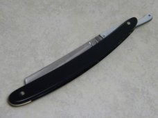 Vintage John Jay Pearl Covered Tang Half Hollow Ground Straight Razor in Box - French/Irish Blade