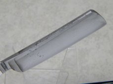 Vintage John Jay Pearl Covered Tang Half Hollow Ground Straight Razor in Box - French/Irish Blade