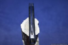 Todd Davison  Black Canvas Micarta Folder.  #1588