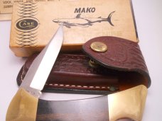 Case Knife UMWoA Serial Number 001 Lockback Mako Black Gold 