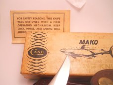 Case Knife UMWoA Serial Number 001 Lockback Mako Black Gold 
