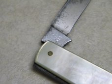 Robeson Shuredge USA Genuine Mother of Pearl 722376 Letter Opener Knife with Folding Spay Blade