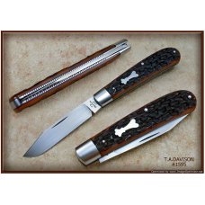 Todd Davison Mahogany Jig Bone Folder. #1595