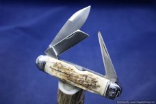 Tuna Valley Cutlery Mammoth Bark Ivory Cattleman.   #538