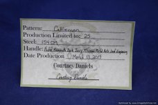 Tuna Valley Cutlery Mammoth Bark Ivory Cattleman.   #538