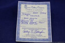 Schatt & Morgan Cutlery #40 Gunstock, Factory Sample 1 of 2.   #1485