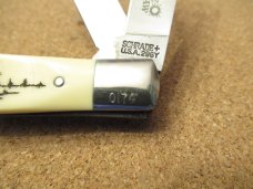 Schrade Cutlery USA Scrimshaw Trapper Model 296Y Serial # 0174