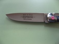 SCHATT & MORGAN #3 EXPRESS AUTO BLUE IVORY BONE DROP POINT 