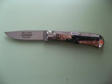 SCHATT & MORGAN #3 EXPRESS AUTO SILVER SHOCKWOOD DROP POINT 