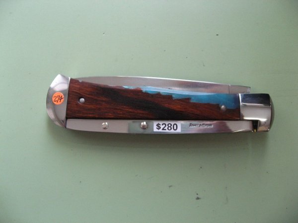 SCHATT & MORGAN #3 EXPRESS AUTO LIGHT BLUE SHOCKWOOD DROP POINT 