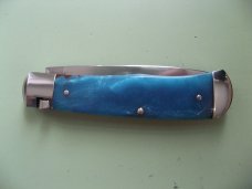 SCHATT & MORGAN #3 EXPRESS AUTO LIGHT BLUE SHOCKWOOD DROP POINT 
