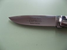 SCHATT & MORGAN #3 EXPRESS AUTO LIGHT BLUE SHOCKWOOD DROP POINT 
