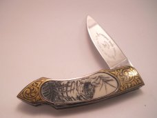 Endangered Species Series Lockback Knife - Linda Karst Sr. Fred Carter 
