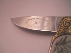 Endangered Species Series Lockback Knife - Linda Karst Sr. Fred Carter 