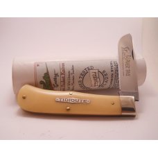 GREAT EASTERN, 2007, # 23 BEAVER TAIL TRAPPER KNIFE, SMOOTH NATURAL BONE