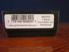  Grohmann R360S Slimline Pocket Knife in Rosewood with Nickle Silver bolsters NIB
