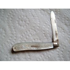 OLD SHEFFIELD BEAUTY SILVER PINS SILVER BLADE PEARL