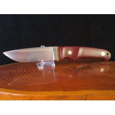 *Schrade - Loveless Drop Point Hunter RL-2 blade of 154CM, Burgandy Delrin handles