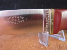*Schrade - Loveless Drop Point Hunter model RL-2 with Burgundy Delrin handles