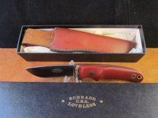 *Schrade - Loveless Drop Point Hunter model RL-2 with Burgundy Delrin handles