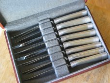 henkels steak knife set  sterling handles